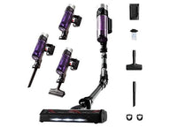 Aspirador escoba Rowenta X-Force Flex 9.60 Allergy (RH2039WO) | 45 min Autonomía, Tubo Flexible, Ultraligera (Púrpura)