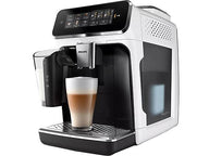 Cafetera Superautomática Philips 3300 (EP3343/50) | 19 Bares, Sistema LatteGo, SilentBrew, Pantalla Táctil (Blanco/Negro)