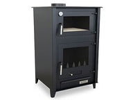 Estufa de Leña PRENSA STOVE ETNA | 13 kW, Horno Superior con Ladrillo Refractario, Acero 4mm