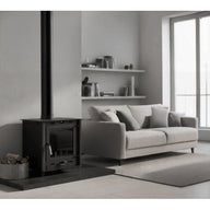 Estufa de Leña RALPH FR500 Prensa Stove – 8,8 kW con Triple Combustión y Diseño Versátil