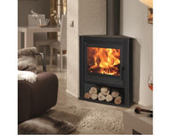 Estufa de Leña Rinconera Panadero E40 – 6,85 kW con Triple Combustión y Diseño EcoDesign