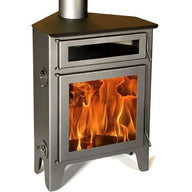 Estufa de Leña Rinconera R5 con Horno Integrado – 11 kW, Eficiencia Energética A+ y Garantía de 5 Años