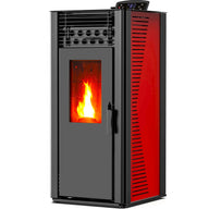 Estufa de Pellet LUGO 003 | Ultra-Silenciosa (34 dB), 10.2 kW, Calienta 200 m², Eficiencia A+