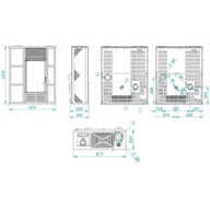 Estufa de Pellets Alice Canalizada – 14,1 kW con WiFi, Ventilación Forzada y Alto Rendimiento