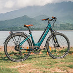 Bicicleta Eléctrica Fiido C11, Cuadro Bajo, 250W, Autonomía 80 km, Azul