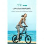 Bicicleta Eléctrica Plegable Fiido D11, 250W, Autonomía 100 km, Azul