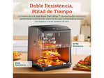Freidora de Aire Cosori Dual Blaze Chef Edition (6.4L) | 1700W, Doble Resistencia (No necesita agitar), 12 Funciones WiFi (Negro)