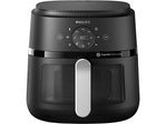 Freidora de Aire Philips Airfryer NA231/00 (6.2L) | 1700W, Ventana de Cocción, 13 en 1, Tecnología Rapid Air (Negro/Plata)