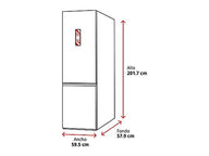 Frigorífico Combi Hisense RB440N4ACA, 201.7 cm, 336 L, Total No Frost, Motor Inverter, Clase A, Inox