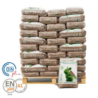 Palet de Pellets Bioforestal – 70 Sacos (1050 kg) – Doble Certificación ENplus A1 y DINplus