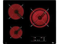 Placa Vitrocerámica Teka TB 6315 | 3 Zonas, Zona Gigante de 27 cm, Touch Control (Negro)