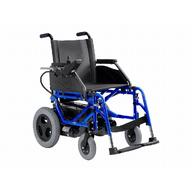 Silla de ruedas eléctrica Evolution Orthos XXI, plegable, hasta 40 km de autonomía, color azul