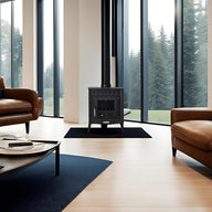 Estufa de Leña Maestro Ferretero Teide 2 – 14,3 kW con Eficiencia Energética A y Diseño Ecodesign